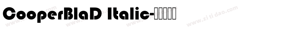 CooperBlaD Italic字体转换